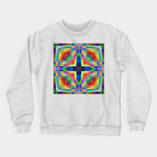 criss crossing colors Crewneck Sweatshirt